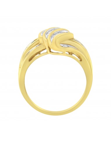 14K Yellow Gold 1/2 ct TDW Diamond Bypass Ring (H-ISI1-SI2) Comparez plus de prix