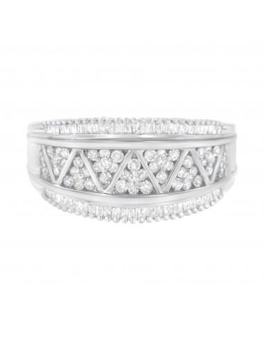 10kt White Gold 1 Carat TDW Diamond Modern Band Ring (I-JI1-I2) vente chaude votre 