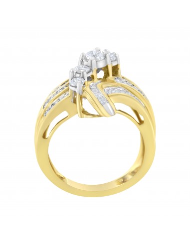 10kt Yellow Gold 1ct TDW Diamond Bypass Ring (H-II1-I2) prix pour 