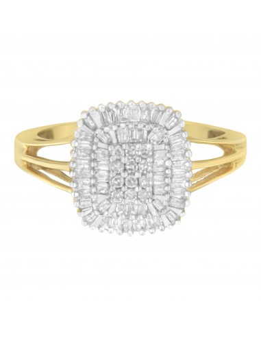 10kt Two-Tone Gold 1/2ct TDW Diamond Ring (I-JSI2-I2) prix