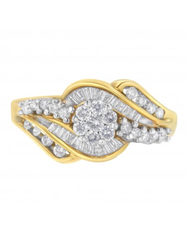 14kt Yellow and White Gold 1ct TDW Diamond Ring (H-II1-I2) livraison et retour toujours gratuits