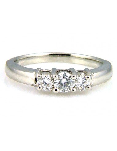 Genuine .50ct Diamond 3 Stone Ring .900 Platinum plus qu'un jeu 