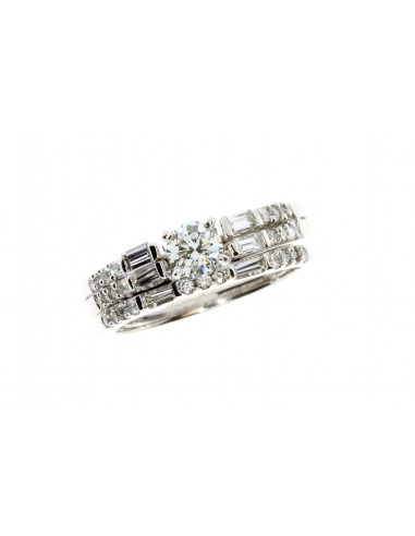 Diamond Diamond Engagement Ring Set 14KT White Gold pour bénéficier 