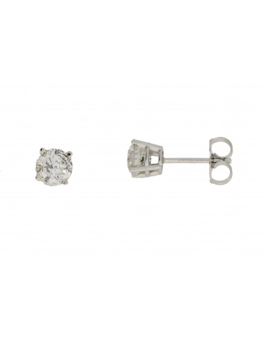 Natural 1.02ct Diamond Stud Earrings 14KT White Gold l'achat 