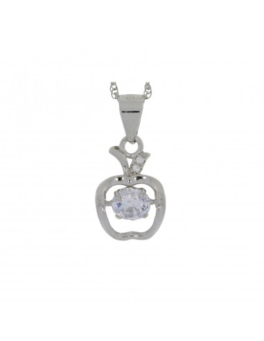 Natural Silver and CZ Dancing Pendants Sterling Silver Pour