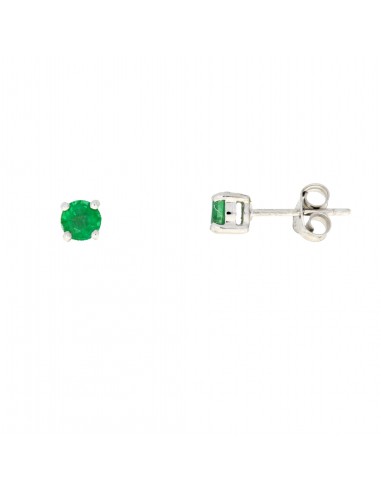 Natural .50ct Emerald Earrings 10KT White Gold en ligne