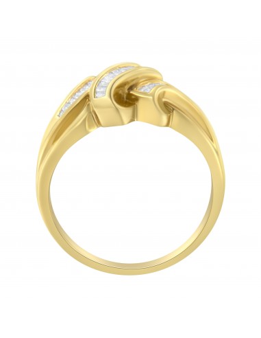 14kt Yellow Gold 1/2ct TDW Diamond Bypass Ring (H-ISI1-SI2) 50% de réduction en Octobre 2024